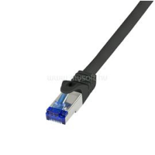 LogiLink Patch kábel Ultraflex, Cat.6A, S/FTP, fekete, 5 m (LOGILINK_C6A073S) kábel és adapter