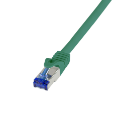 LogiLink Patch kábel Ultraflex, Cat.6A, S/FTP, zöld, 2 m kábel és adapter