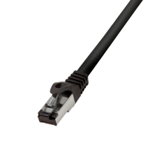 Logilink PrimeLine patch kábel, Cat.8.1, S/FTP, fekete, 20 m kábel és adapter
