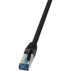 LogiLink PUR RJ45 CAT6A S/FTP -> RJ45 CAT6A S/FTP M/M adatkábel 15m fekete (CQ6105S)
