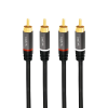 LogiLink RCA Összekötő Fekete 3m CA1206