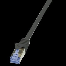LogiLink RJ45 CAT6A 10Gb FTP M/M adatkábel 15m fekete (CQ3103S) kábel és adapter