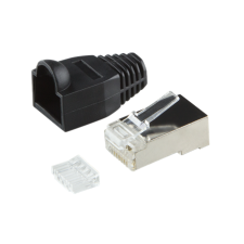 LogiLink RJ45 csatlakozódugasz, árnyékolt Cat6 fekete 100db kábel és adapter