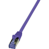 LogiLink RJ45 Hálózat Csatlakozókábel CAT 6A S/FTP 0.50 m Viola Lángálló, Halogénmentes, Védővel LogiLink (CQ302VS)