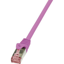 LogiLink RJ45 Hálózati csatlakozókábel, CAT 6 S/FTP [1x RJ45 dugó - 1x RJ45 dugó] 1,5 m Pink LogiLink (CQ2049S) kábel és adapter