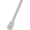 LogiLink RJ45 Hálózati csatlakozókábel, CAT 6 U/UTP [1x RJ45 dugó - 1x RJ45 dugó] 10 m, fehér LogiLink CF2091U (CF2091U)