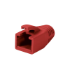 LogiLink RJ45 törésgátló 8mm, 50db piros (MP0035R) (MP0035R)