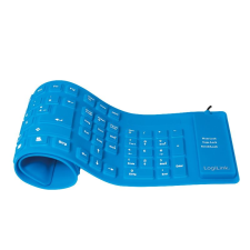 LogiLink rugalmas vízálló billentyűzet kék (ID0035A) (ID0035A) billentyűzet