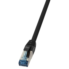 LogiLink S/FTP CAT6a Patch kábel 20m - Fekete kábel és adapter