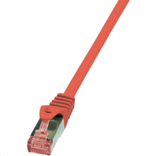 LogiLink S/FTP patch kábel CAT6 0.25m piros (CQ2014S) kábel és adapter