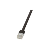 LogiLink SlimLine - patch cable - 25 cm - black (CF2013U)