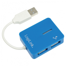 LogiLink Smile USB 2.0 hub 4-port Blue (UA0136) hub és switch