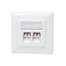 LogiLink Száloptikai előlap 2 db LC-Duplex adapterrel, felületre szerelhető, fehér egyéb hálózati eszköz