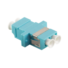 LogiLink Száloptikai LC/LC duplex csatoló, aqua kábel és adapter