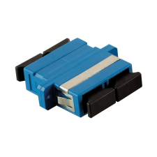 LogiLink Száloptikai SC/SC duplex csatoló karimával, kék kábel és adapter