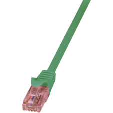 LogiLink U/UTP CAT6a Patch kábel 0.25m - Zöld (CQ2015U) kábel és adapter