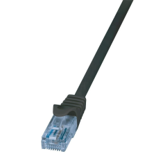 LogiLink U/UTP patch kábel CAT 6A 1 m fekete (CP3033U) kábel és adapter