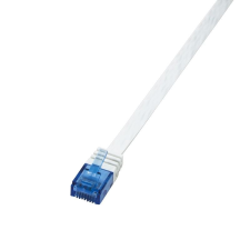 LogiLink U/UTP SlimLine lapos patch kábel Cat.6 1m fehér  (CF2031U) (CF2031U) kábel és adapter