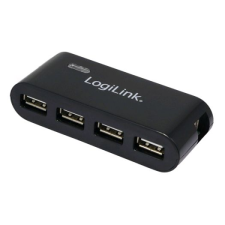 LogiLink UA0085 4 Portos USB HUB fekete (UA0085) hub és switch