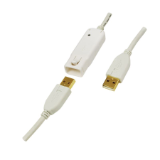 LogiLink USB 2.0 aktív hosszabbító kábel 12m (UA0092) (UA0092) kábel és adapter