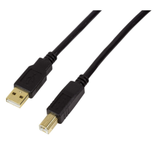 LogiLink USB 2.0 AM/BM aktív ismétlő kábel, 10m kábel és adapter