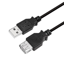 LogiLink USB 2.0 hosszabbító kábel 3m fekete (CU0011B) (CU0011B) kábel és adapter