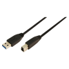 LogiLink USB 3.0 Csatlakozó kábel A->B 2x male 2.00 méter