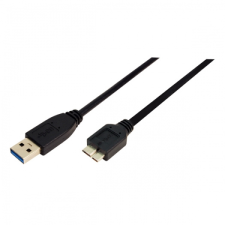 LogiLink USB 3.0 csatlakozó kábel A-&gt;B Micro 2x male 3.00 méter kábel és adapter