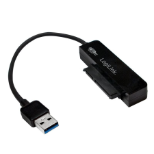 LogiLink USB 3.0 to 2.5&quot; (6,35 cm) SATA adapter Black kábel és adapter