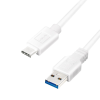 LogiLink USB 3.2 Gen1 Type-C kábel, C/M-USB-A/M, fehér, 1 m
