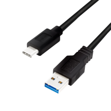  Logilink USB 3.2 Gen1 Type-C kábel, C/M-USB-A/M, fekete, 1 m kábel és adapter