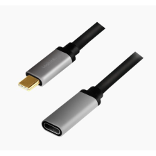 LogiLink USB 3.2 Gen2 Type-C kábel, C/M C/F, 4K, alu, 0,5m (CUA0105) (CUA0105) kábel és adapter