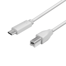 LogiLink USB-C apa - USB-B apa Nyomtató kábel 2m - Szürke (CU0161) kábel és adapter
