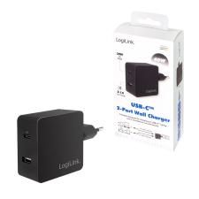 LogiLink USB hálózati adapter, 1x USB-C port (PD) és 1x USB-A port, 40 W egyéb hálózati eszköz