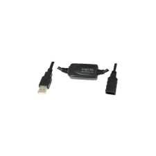 LogiLink USB Kabel A -> A St/Bu 10.00m Verl. schwarz (UA0143) kábel és adapter