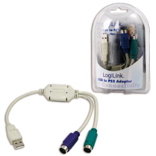 LogiLink USB -> PS/2 adapter  (AU0004A) (AU0004A) kábel és adapter
