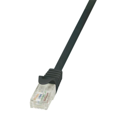 LogiLink UTP patch kábel CAT5e 0.25m fekete (CP1013U) (CP1013U) kábel és adapter