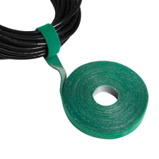 LogiLink vágható tépőzáras kábelkötegelő, 4m x 16mm - zöld KAB0054