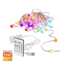 LogiLink Wi-Fi intelligens RGB fényfüzér távirányítóval, Tuya kompatibilis, 3 m világítási kellék