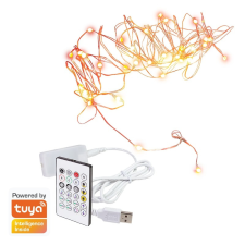 LogiLink Wi-Fi intelligens RGB fényfüzér távirányítóval, Tuya kompatibilis, 5 m világítási kellék