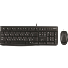 Logitech Egér- és billentyűzet készlet, vezetékes, USB, LOGITECH &quot;MK120&quot;, fekete billentyűzet