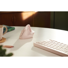 Logitech Egér - LIFT Vertical Ergonomic Bluetooth Optikai, Rózsaszín (910-006478) - Egér egér