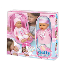 Loko Baba autósüléssel 37cm #rózsaszín baba