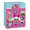 LOL SURPRISE ajándéktasak, ajándékzacskó 33x26 cm