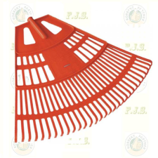  Lombseprű nagy műanyag 75cm íves narancssárga fej nyél nélkül gereblye, lombseprű