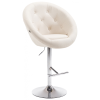  London V2 bárszék háttámlával szövet-króm krémszín 319389