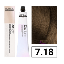 Loreal Professionel Loreal Dialight hajszínező 7.18 hajfesték, színező