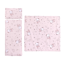  Lorelli 3 részes nyári ágynemű garnitúra babakocsiba - Pink Ballerina babaágynemű, babapléd