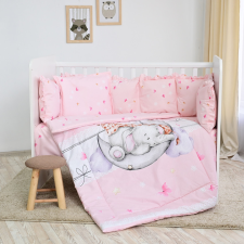  Lorelli 5 részes ágynemű garnitúra - Butterflies Pink babaágynemű, babapléd
