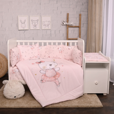 Lorelli ágynemű garnitúra Trend kombi ágyhoz - Pink Ballerina Bear babaágynemű, babapléd
